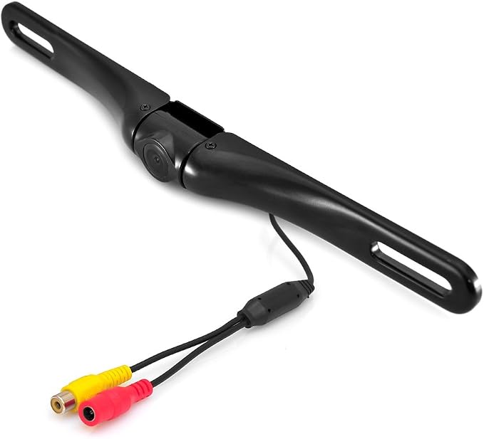 Pyle Car Backup Camera Rearview - Mirror Screen Reverse Parking Sensor HD 7" LCD Screen Monitor Distance Scale Line Waterproof Night Vision 170 Wide Angle Lens Swivel Angle Adjustable Cam - AZPLCM7500