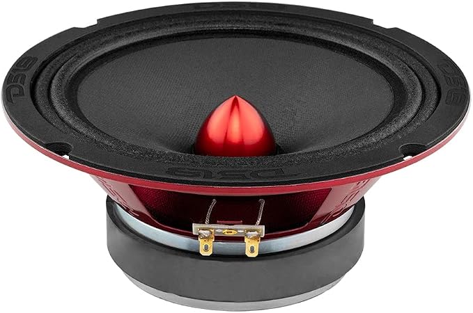 DS18 PRO-X8.4BMPK Mid and High Complete Package - Includes 2X Midrange Loudspeaker 8" and 2X Aluminum Super Bullet Tweeter 1" Built in Crossover - Door Speakers for Car or Truck Stereo Sound System