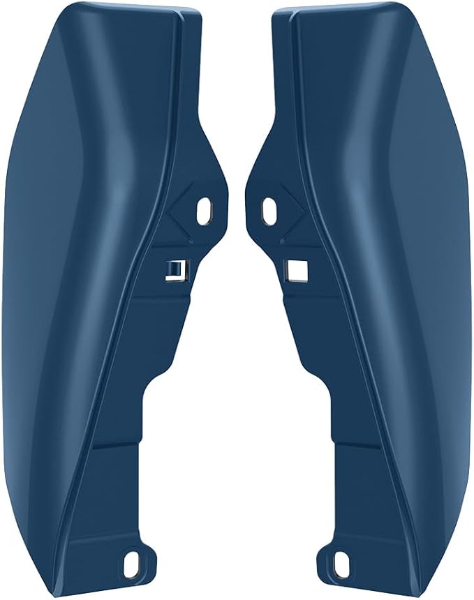 Color - Matched Mid Frame Air Deflectors Heat Shield, Perfectly Fit for Harley Touring Models 2009-2026 Bright Billiard Blue