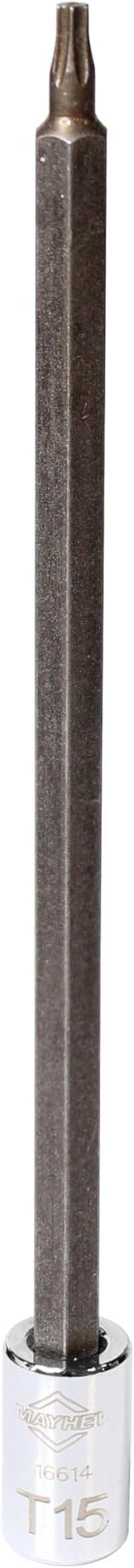 Mayhew Tools 16042 Torx Insert Socket Bit Set, Chrome, 6-Piece Long-Length
