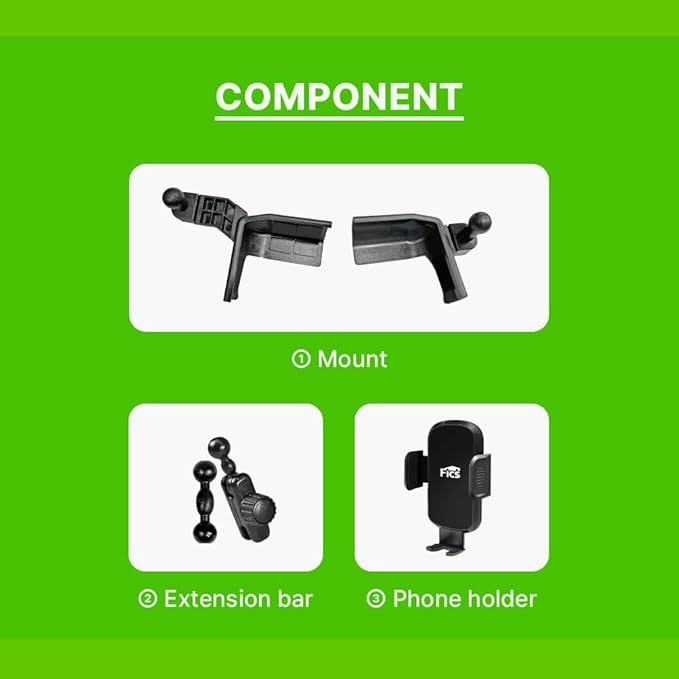 FICS Side Screen Phone Holder for KIA EV9 – Custom-Fit Left & Right Mount for Seamless Display Integration, Interior Accessories for Navigation Use, Stable Driving View