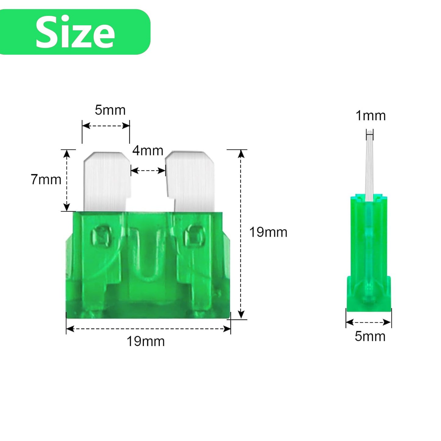 (80Pcs) 30 Amp Standard Fuse, 30A Car Blade Fuses for Car/RV/Truck/SUV/Motorcycle/Boat
