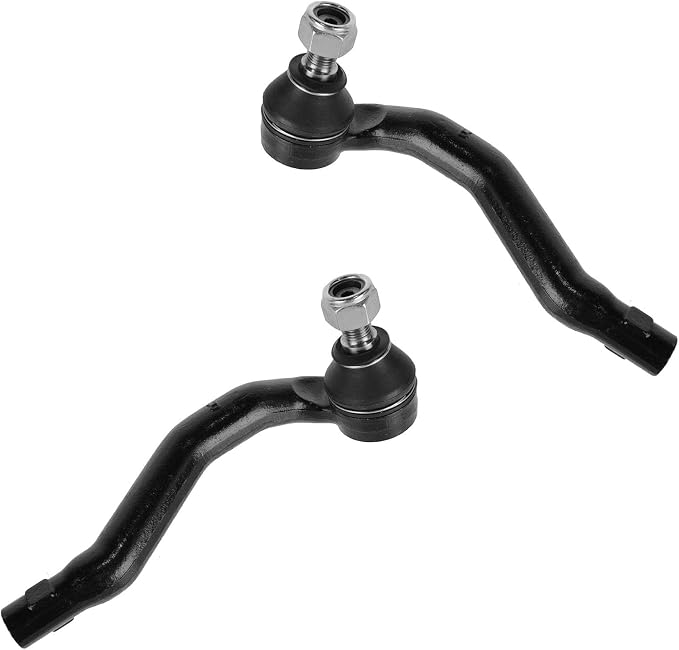 TRQ Front Outer Tie Rod Set 2 Piece Compatible with 2003-2005 Mercedes-Benz C240 C320 2006-2007 C280 C350