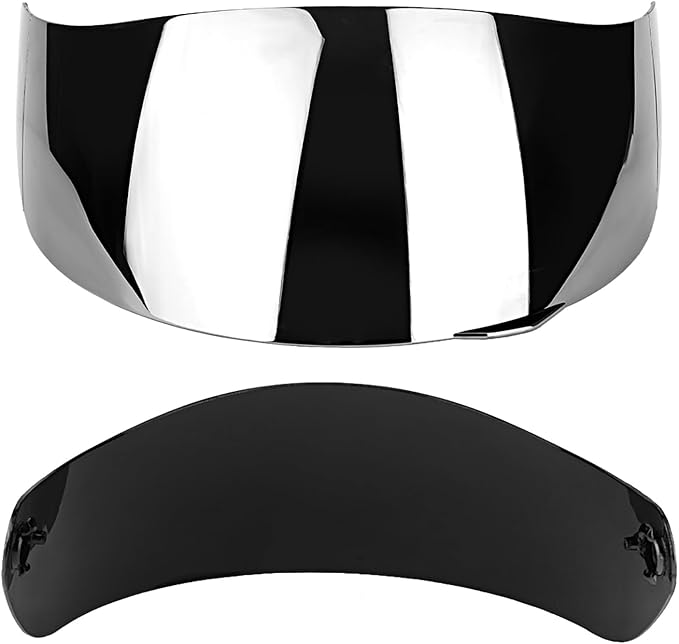 Motorcycle Helmet Face Shield Replacements, Motorcycle Helmet Visor Compatible with AGV K1 K1S K3 SV K5 K5S UV Protection (Silver)