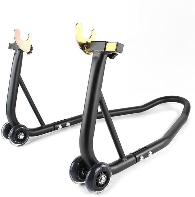 Xitomer Universal 450 lbs Motorcycle Stand Front + Rear Wheel Lift Stands, Spool-Style Lift Stand Universal Paddock Stand Powersports Stands
