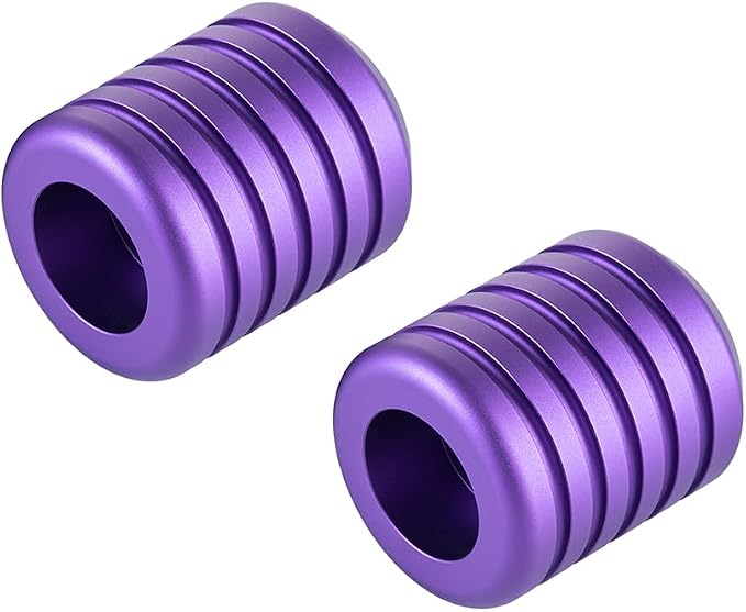 Advanblack Motorcycle Frame Sliders Machined CNC Alumium Crash Bar Slider Fit All Flat Out & Highway 1 1/4" Crash Bar Saddlebags Guards (Purple)