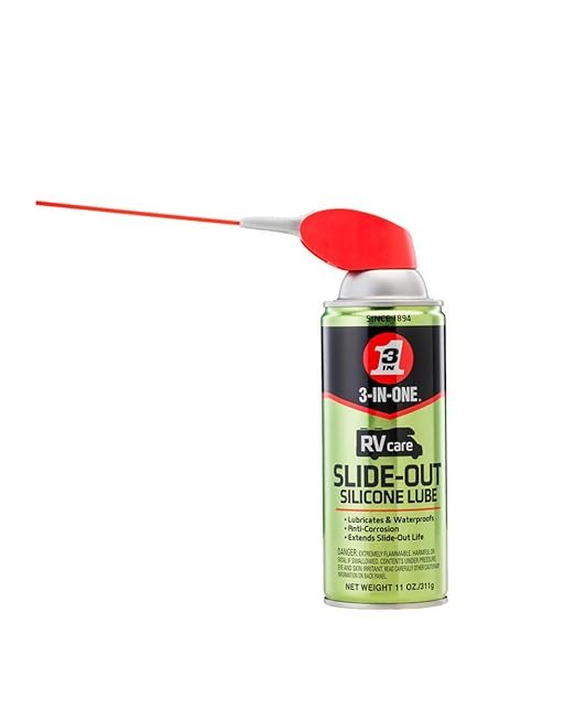 3-IN-ONE RVcare Slide-Out Silicone Lube with SMART STRAW SPRAYS 2 WAYS, 11 OZ & RVcare Rubber Seal Conditioner with SMART STRAW SPRAYS 2 WAYS, 11 OZ