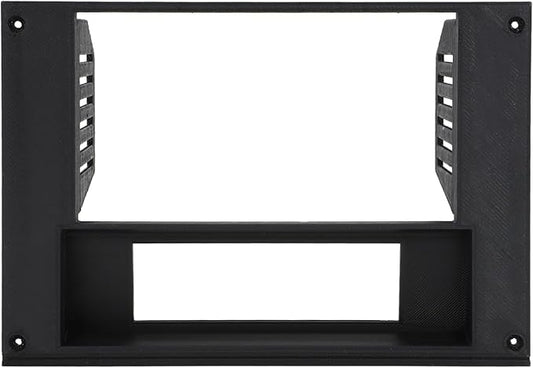 AUTOVIC Radio Bezel Reversed HVAC Controls with Radio Bracket for 3rd Gen Camaro 1982-1992, 3D Printed Double Din Radio Dash Kit Black