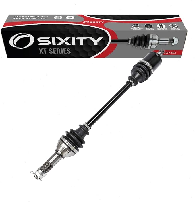 Sixity XT Front Right CV Axle for Can-Am Maverick Sport 1000 DPS 2019-21 | 1000R Max. Complete axle assembly with a 5140 chrome steel shaft, inboard and outboard CV joints, fully assembled