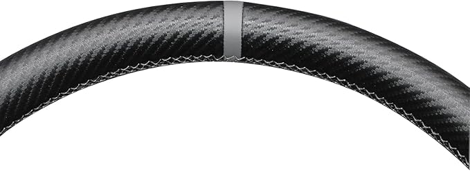 Custom OEM Stitched Black Genuine Leather Steering Wheel Cover for Ford F-250 F-350 2008 2009 2010 2011 2012 2013 2014 2015 2016 Expedition 2007-2014 Car Interior Accessories Parts