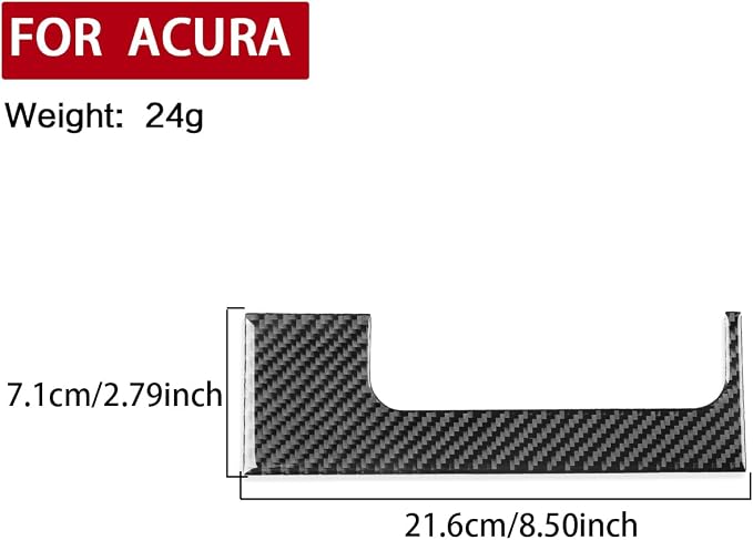 Black Soft Carbon Fiber car Interior handbrake Decoration 1/Piece Decorative Sticker Suitable for Acura TSX 09-14 Carbon Fiber car Interior