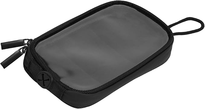 ACROPIX Universal 7'' Magnetic Tank Bag with Headphone Hole PU Leather Waterproof Motorbike Saddlebag for Motorcycle Car Parts