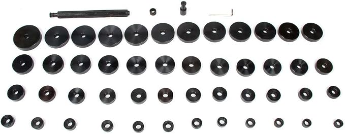 SCITOO 52-in-1 Custom Bushing Driver Tool Set,Transmission Wheel Axle Bearing Race Seal Installer Remover,Bush Removal Puller Bearing Press Tool Kit