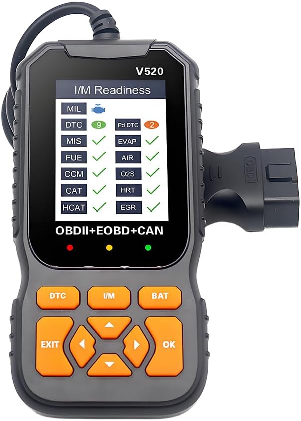 OBD2 Car Scanner Diagnostic Tool, V520 Vehicle OBDII Check Engine Code Reader with Erase Fault Code, Automotive Engine Fault Tester, Universal for SUV Automobile Truck