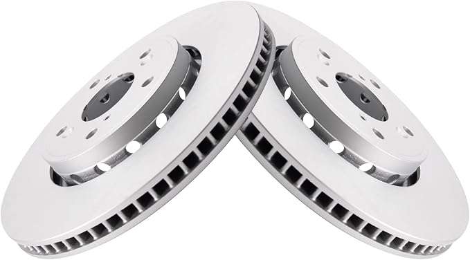 TRQ Front Brake Rotor Set G Coated Vented Compatible with 2013-2018 Acura RDX 2016 ILX