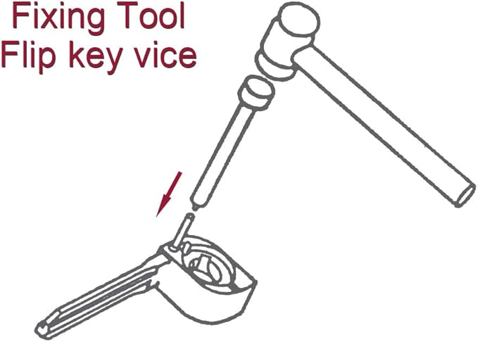 Car Flip Key Vice Fixing Pin Remove Tool for Car Door Key Repair The Key Repair