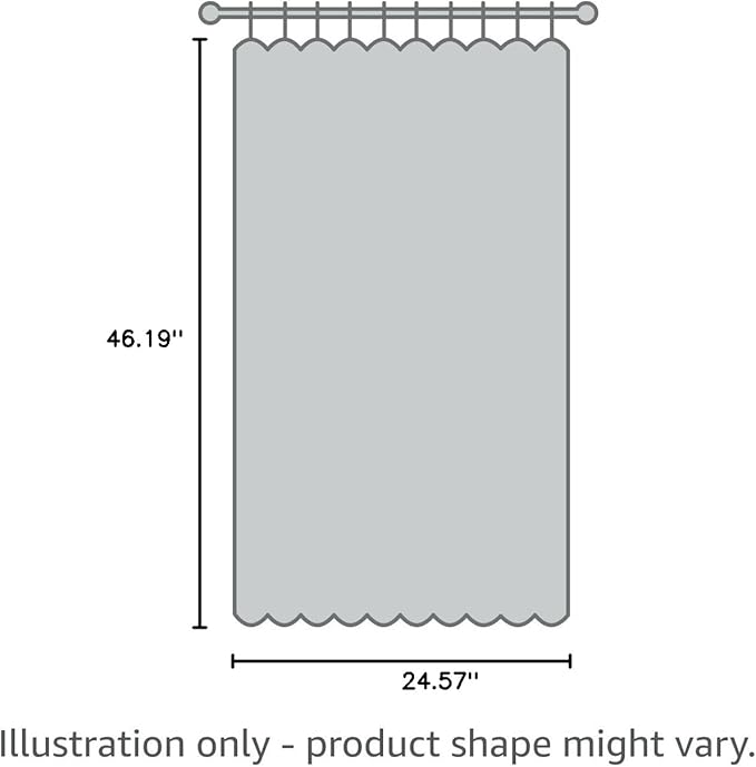 DriftAway Chris Double Layer Linen Blackout Tie Up Curtains Thermal Insulated Fully Lined Vertical Striped Balloon Roman Shade Bathroom Window Adjustable Rod Pocket 25 Inch by 47 Inch Jean Navy