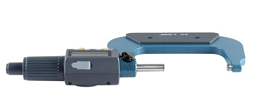 Accusize Industrial Tools 2-3''/50-75mm by 0.00005'' 2 Keys Electronic Digital Outside Micrometer, Md71-0003 | 2-Key Electronic Digital, Carbide-Tipped, Data Output, 0.00005 in Resolution