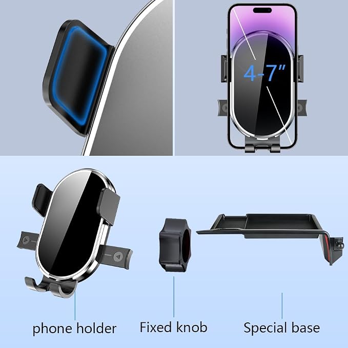 Car Phone Holder Center Console Organizer for Chevrolet Chevy Corvette 2020 2021 2022 2023 2024 2025 2026 2027 C8 Auto Accessories Navigation Screen Interior Cell Mobile Mount case Accessory
