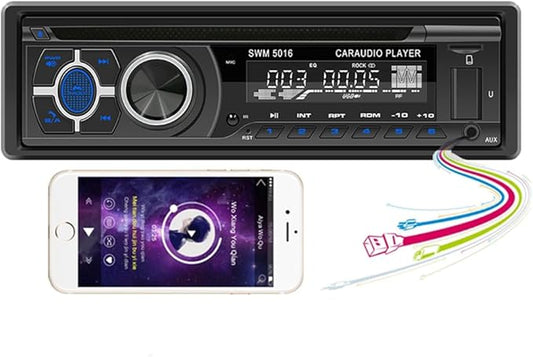 Single Din Car Stereo CD DVD Player,MP3 USB Music Unit Car Radio,Support Bluetooth FM/RDS/USB/AM