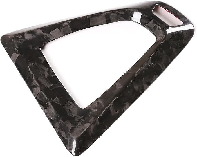 Fit for BMW F80 F82 M3 M4 2014 to 2019 Center Console Gearbox Decorative Panel Frame, Real Carbon Fiber Interior Accessories Gear Lever Panel Base Cover (RHD - Forged Carbon)