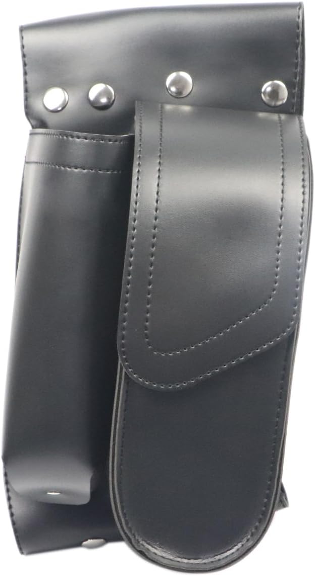 Motorcycle PU Leather Right Saddlebag Guard Bag with Water Bottle Holder For Harley Touring Road King Glide Electra Street Glide