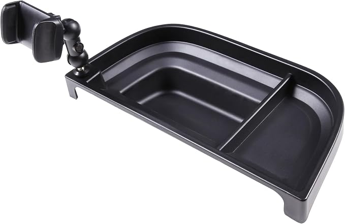 Aunginsy Center Console Dash Storage Tray Compatible with Ford Maverick 2022 2023 2024 Dashboard Multi-Functional Phone Holder Storage Box Organizer Tray Insert with Mobile Phone Mount Accessories