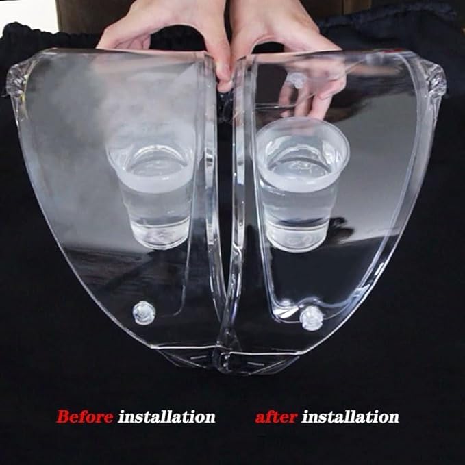 Universal Motorcycle Helmet Visor Anti Fog Film,Helmet Shield Anti Fog Film Fog Resistant Compatible with RS-1/2 XD-4 MX-9 XG 100 K6 Pista I70 I90 RPHA 11 10.43"X3.85"