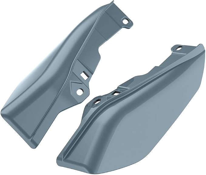 Color - Matched Mid Frame Air Deflectors Heat Shield, Perfectly Fit for Harley Touring Models 2009-2026 Sharkskin Blue