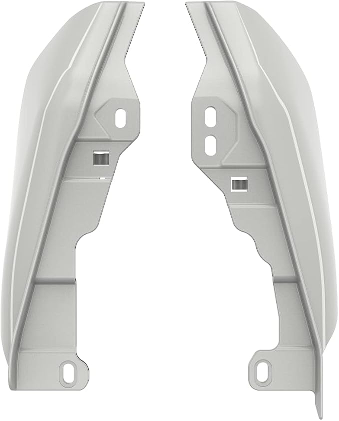 Advanblack 2024 RG Mid Frame Air Deflectors Compatible for Harley Touring Street Glide, Road King, Electra Glide, 2009-2025(Stone Washed White Pearl)