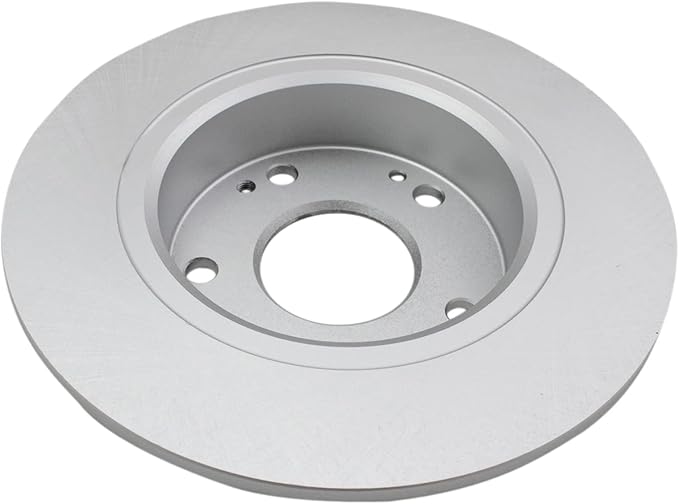 TRQ Rear Brake Rotor Set G Coated Solid Compatible with 2003-2007 Honda Accord 2004-2008 Acura TSX
