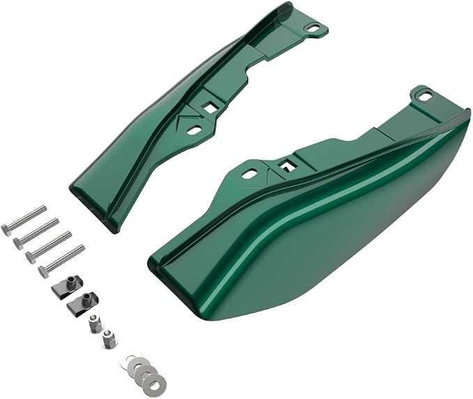 Advanblack 2024 RG Mid Frame Air Deflectors Compatible for Harley Touring Street Glide, Road King, Electra Glide, 2009-2025(Alpine Green)