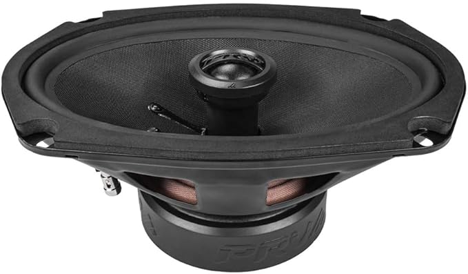 PRV AUDIO 6x9 Inch 2-Way Car Coaxial Speakers 200 Watts per Pair 4 Ohm RS69-CX, Premium Speaker Built-in Neodymium Tweeters with Grill Included - Great for Car Stereo Sound System (Pair)