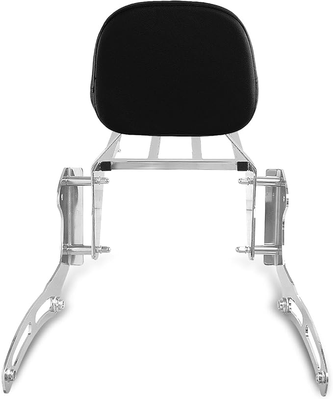 Sissy Bar & Luggage Rack for Kawasaki Vulcan 900 Chrome | VN900 Classic Custom 1996-2023 Motorcycle Passenger Backrest