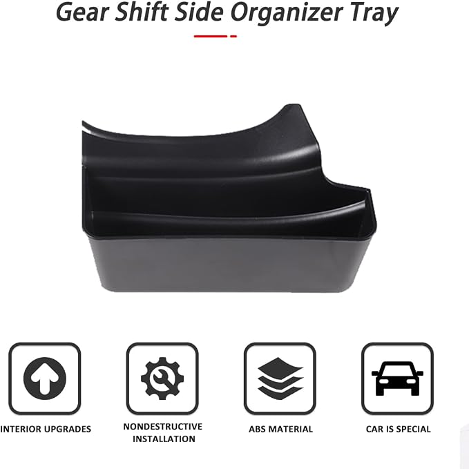 Car Gear Shift Storage Box Center Console Side Organizer for Chevrolet Corvette C6 2005-2013 Co-Pilot Side Organizer,Center Console Hanging Storage Box Interior Accessories