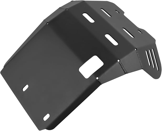 Motorcycle Skid Plate Replacement for Yamaha TW200 1987-2025 Under Engine Protection Aluminum Bash Plate(Black)