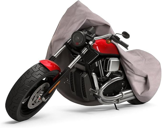 Seal Skin Covers Motorcycle Cover - All Season Waterproof Outdoor Protection Bike Cover - Protect Against Rain, Snow, Sun, UV & Hail, Fits Upto (81" - 89")