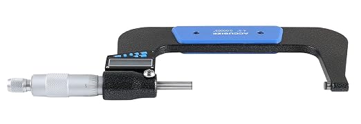 Accusize Industrial Tools 4-5''/100-125 mm 7 Keys Electronic Digital Outside Micrometers, 0.00005'' Or 0.001 mm Resolution, Ac21-5022 | IP54 Rated, 0.00005"/0.001 mm Resolution, 7-Key, ±0.003" Accuracy