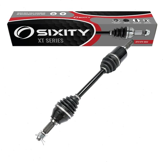 Sixity XT Rear Left CV Axle for John Deere Gator XUV 625i 4x4 825E 825i | Power Steering S4 Special Edition 825M 835E 835M Cab HVAC 835R 855D Diesel 855E 855M 865E 865M 865R