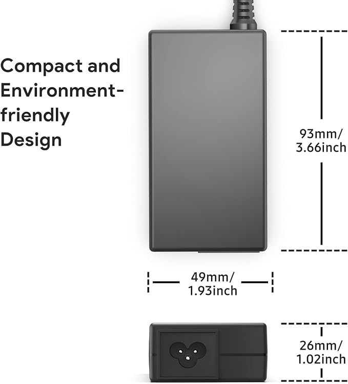 TAIFU 65W USB C AC Adapter Charger Replacement for 2026 MacBook Neo 13-inch Laptop, SMALLRIG V Mount Battery, 99Wh / 6800mAh V Mount Battery with 65W Output Power Supply Cord