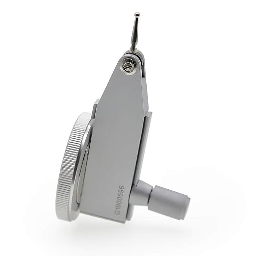 0.0005" Dial Indicator Brass Test Indicator with 7 Jewels Bearings Accuracy 0.0004 Big Face Imperial Dial Indicator for Machinist Engineer Inspection Measurement (Model 201-0066)