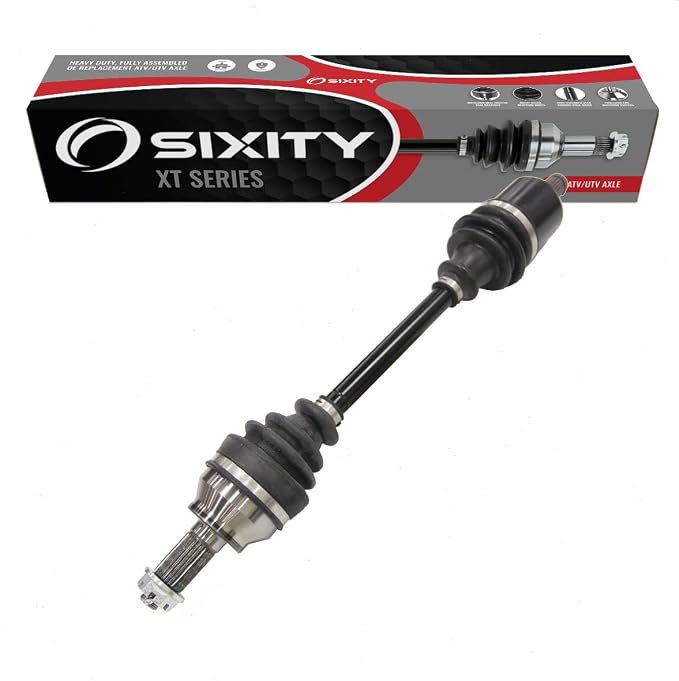 Sixity XT Front Right CV Axle for Polaris Scrambler 1000 XP 850 2016-21 | Sportsman Touring Limited High Lifter Edition Hunter Premium SP. Complete axle assembly, 5140 chrome steel