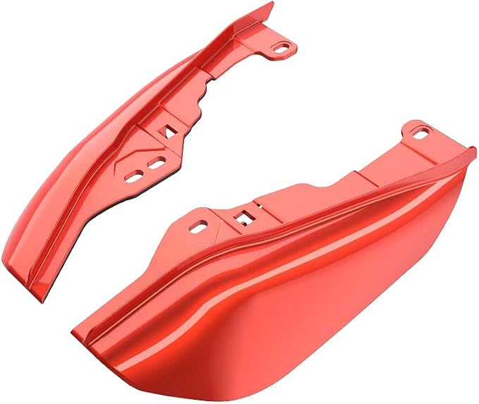 Advanblack 2024 RG Mid Frame Air Deflectors Compatible for Harley Touring Street Glide, Road King, Electra Glide, 2009-2025(Candy Orange)