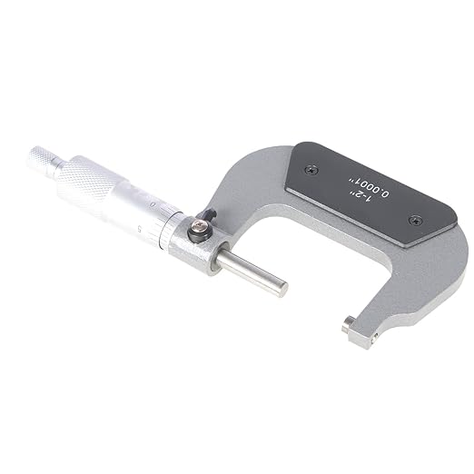 marddpair Micrometer 1-2 Inch 0.0001 Inch Precision Outside Micrometer Carbide Tipped