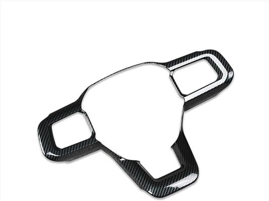 for Ford New Mustang 2024 2025 2026 Wheel Steering Trim Panel Cover Trims ABS Carbon Fiber Pattern