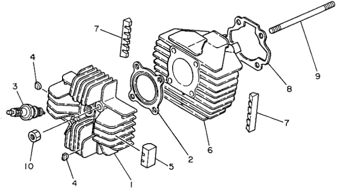 Cylinder Piston Gasket Set Fits Yamaha PW80 Y-Zinger (1983-2006)