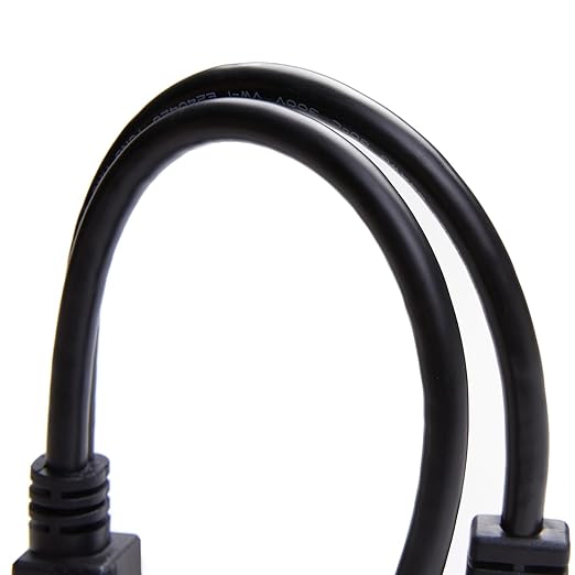 Right Angle OBD2 Splitter Y Cable, bbfly-B20 OBDII 1 Male Splitter to 2 Female Extension Cable 1FT 30CM (1PACK)