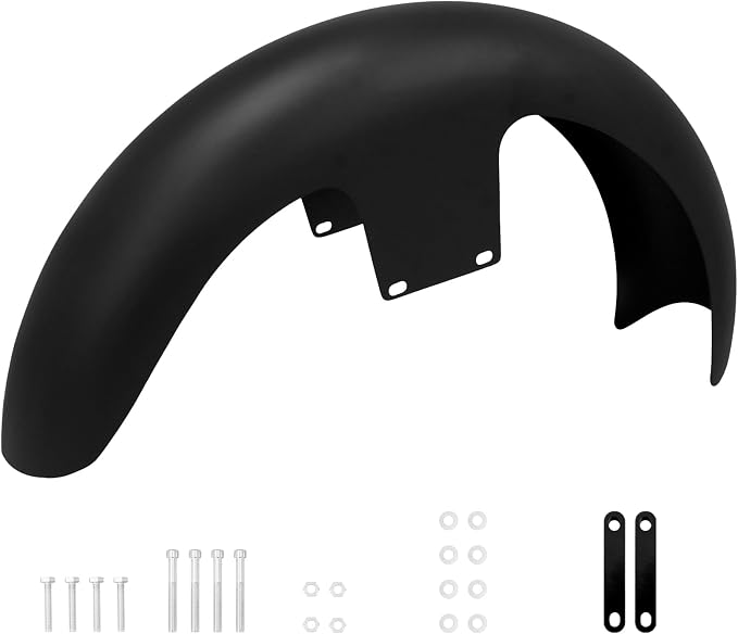 21 inch Front Fender Matte Black Motorcycle Wrap Mudguard for Bagger Models Fit for Harley Touring Road King Electra Glide Street Glide 120/R21