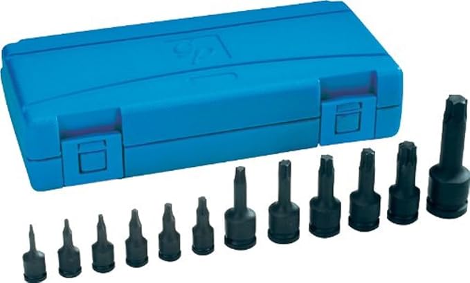 Grey Pneumatic (1234T) Assorted Drive 12-Piece Star Impact Driver Socket Set