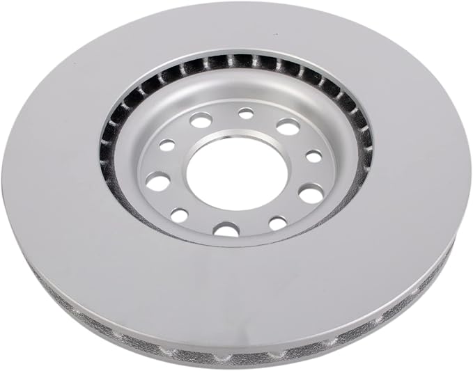 TRQ Front Brake Rotor Set Coated Compatible with 15-17 Chrysler 200 13 Dodge Dart 17 Jeep Compass with 305mm Diameter Front Rotors Models